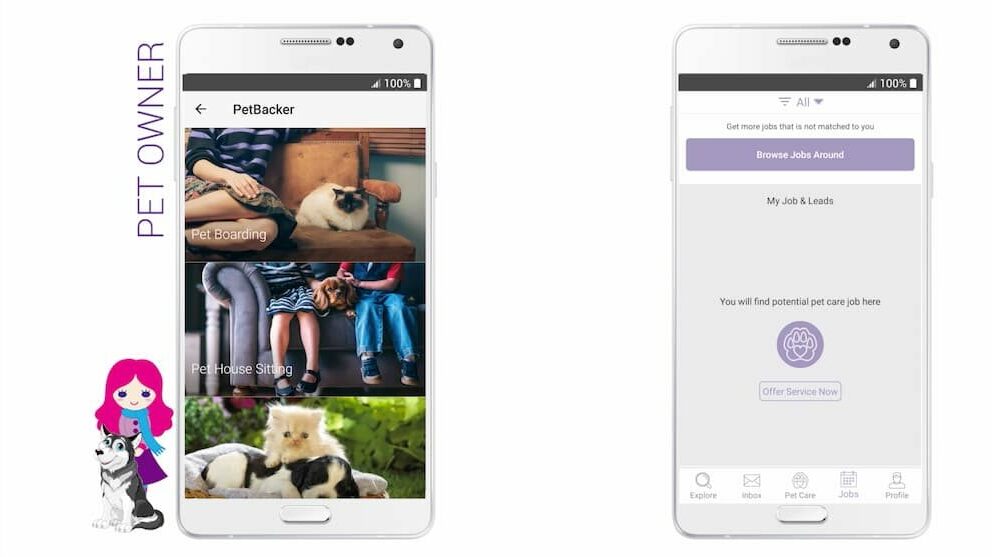 PetBacker pet sitter app