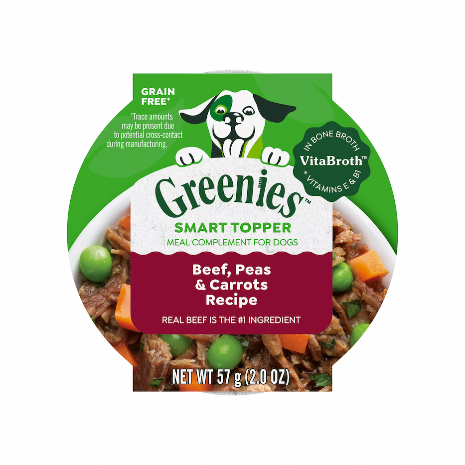 Greenies Smart Topper Beef, Peas & Carrots Grain-Free Wet Dog Food Topper