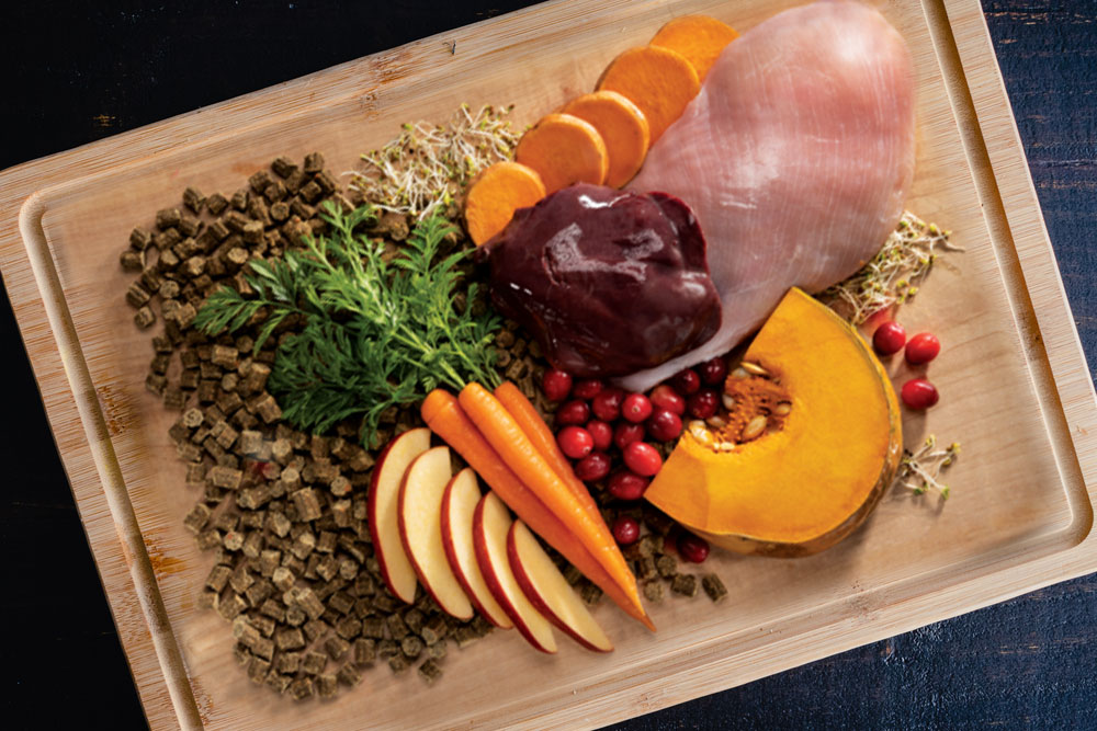 Plate of fresh food